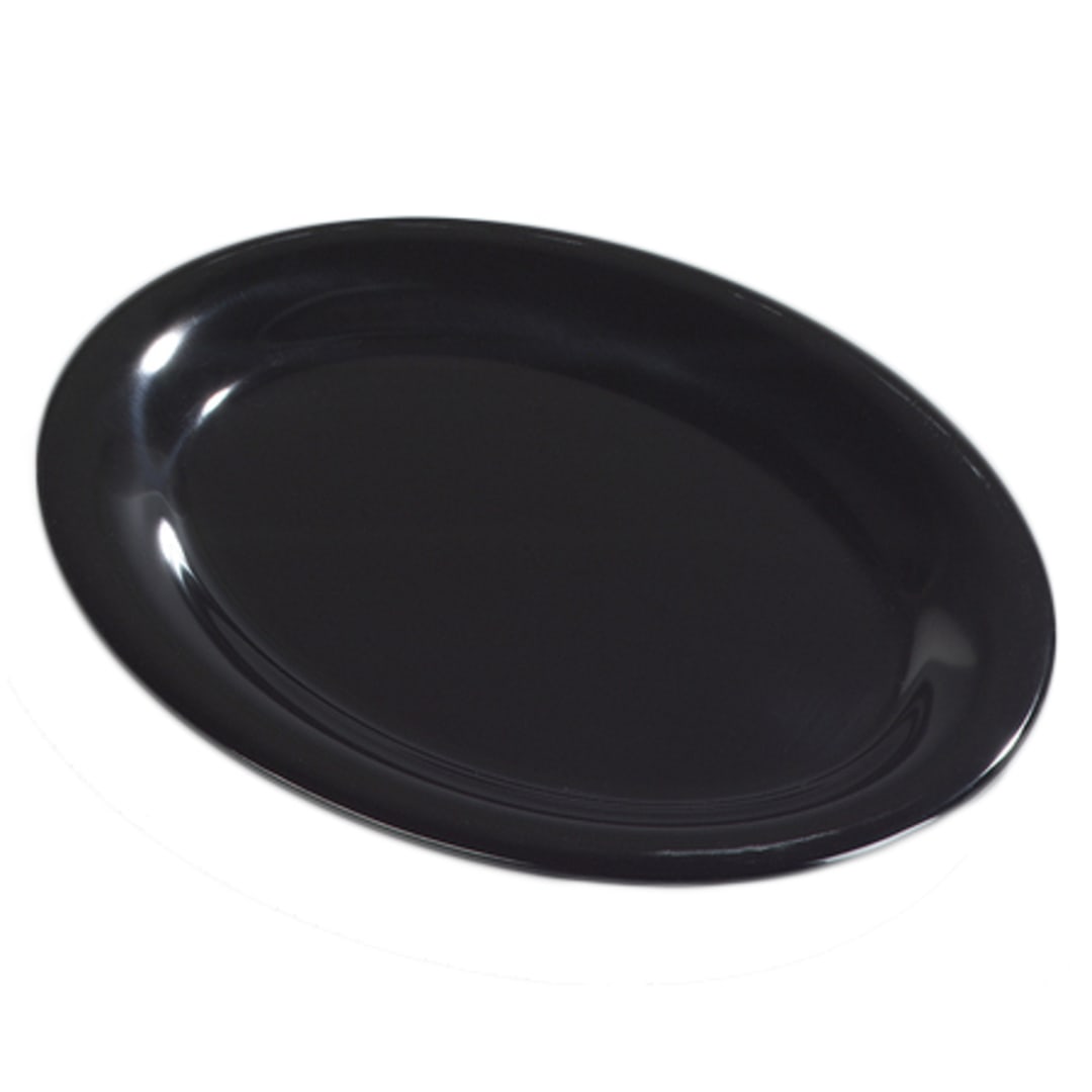 Carlisle 4308203 Durus 12 x 9-1/4 Black Melamine Platter