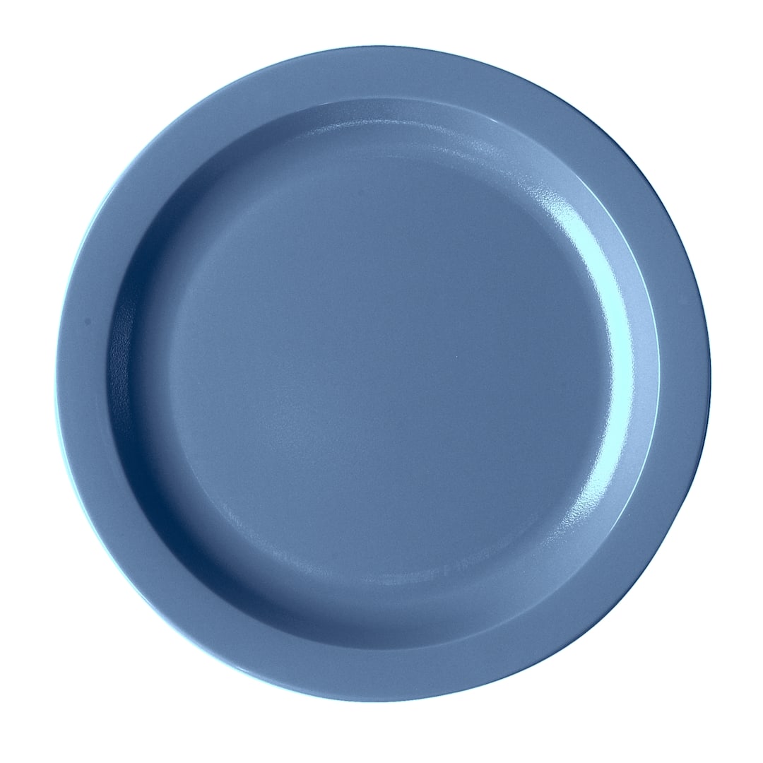 Cambro 10CWNR401 Slate Blue Camwear Narrow Rim 10 In. Plate
