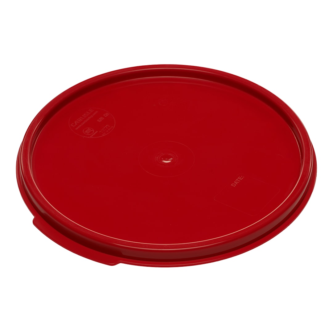 Carlisle 1077205 StorPlus 6/8 Qt. Round Red Container Lid