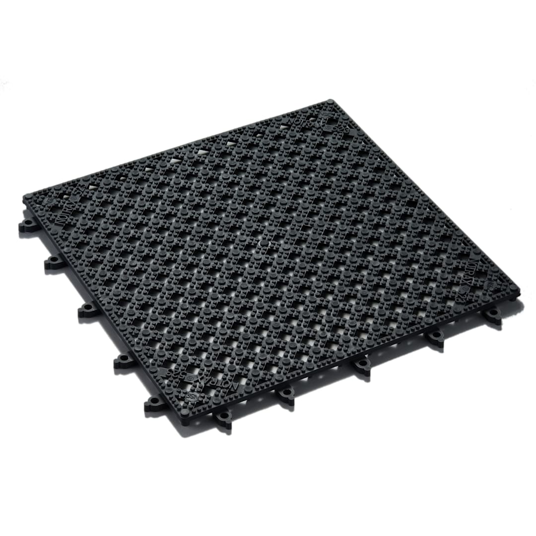 American Metalcraft BT12X12 Black Vinyl 12 x 12" Bar Tiles