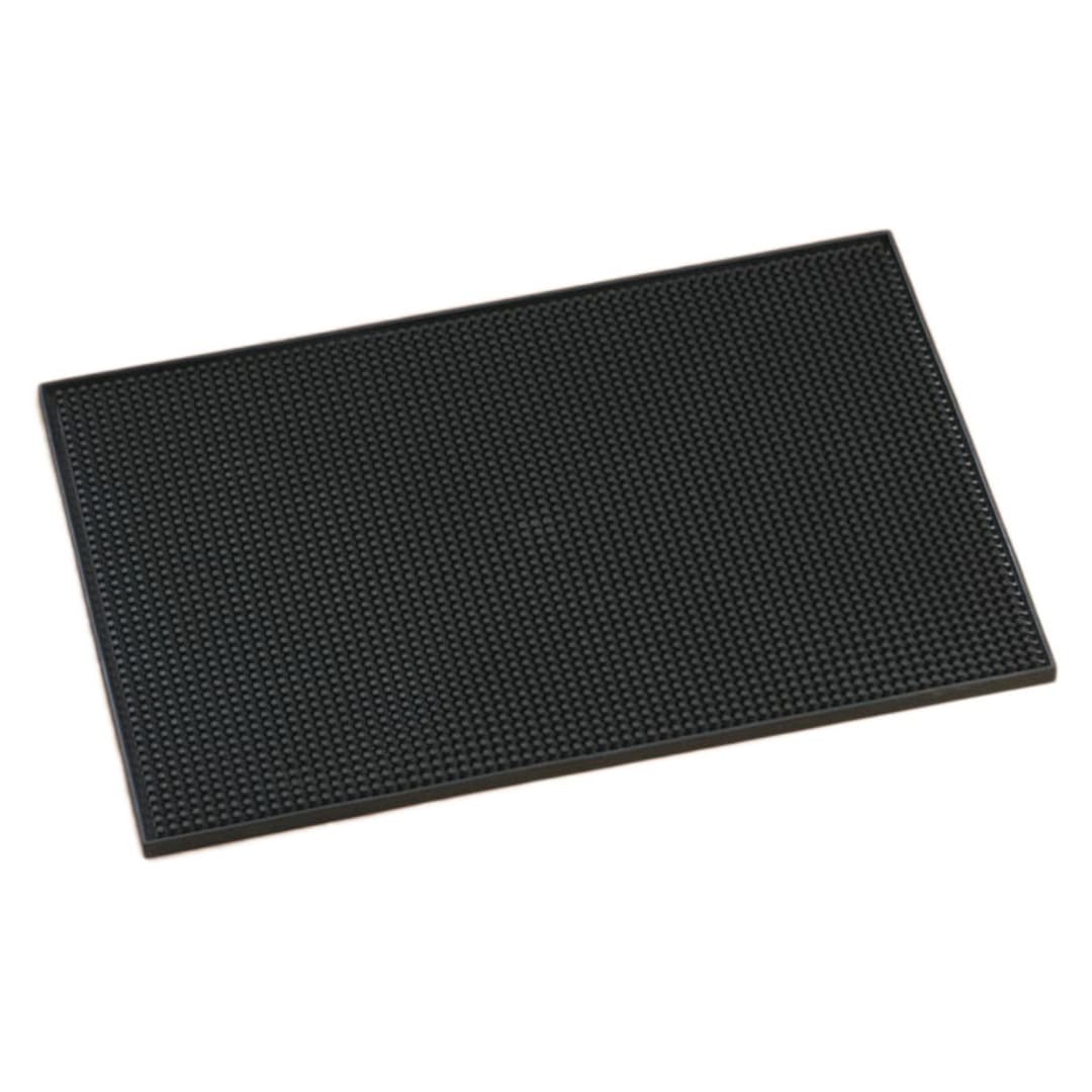Darling Foodservice Black Rubber 12 x 18" Bar Mat