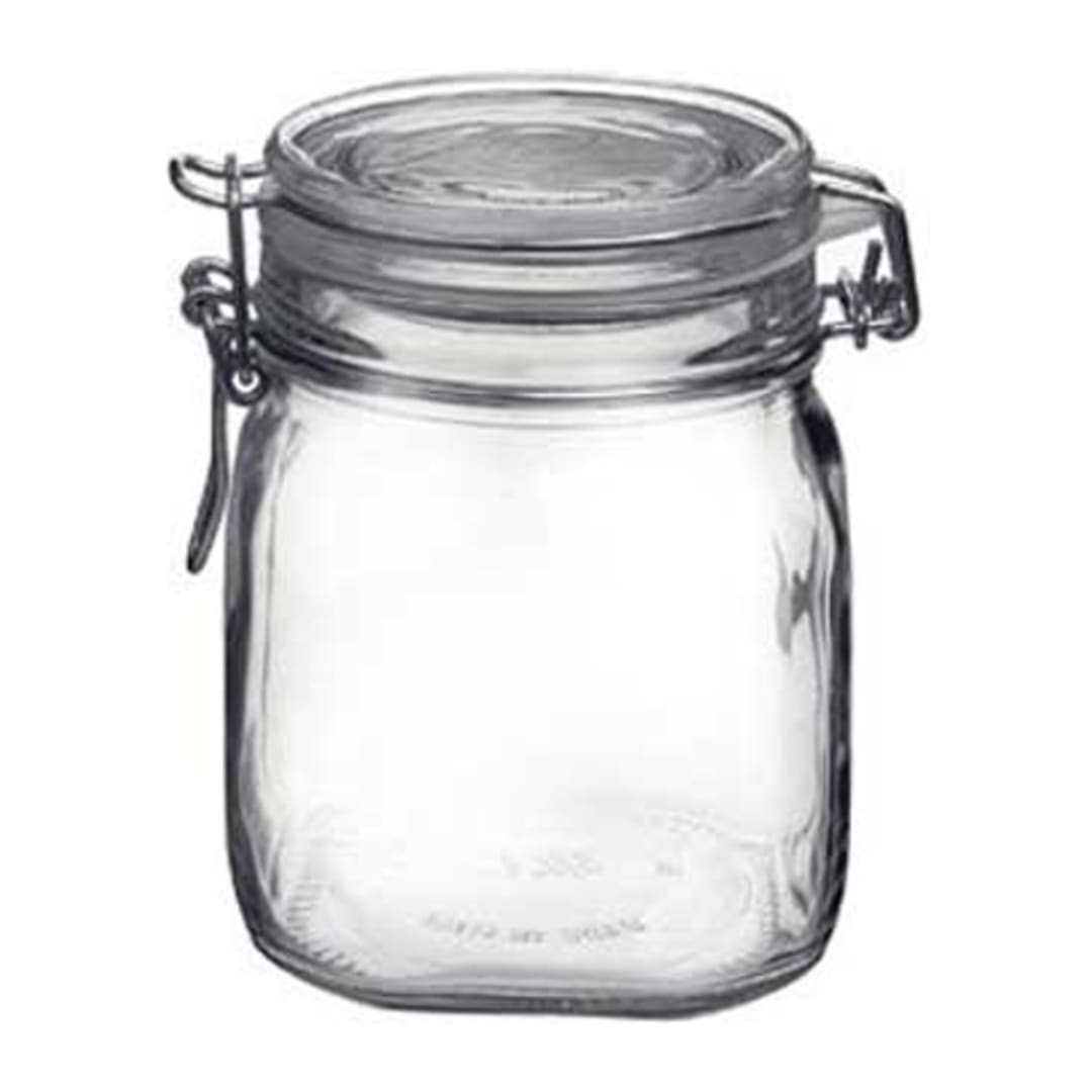 Bormioli Rocco 4949Q455 37-3/4 Oz Clear Top Fido Jar