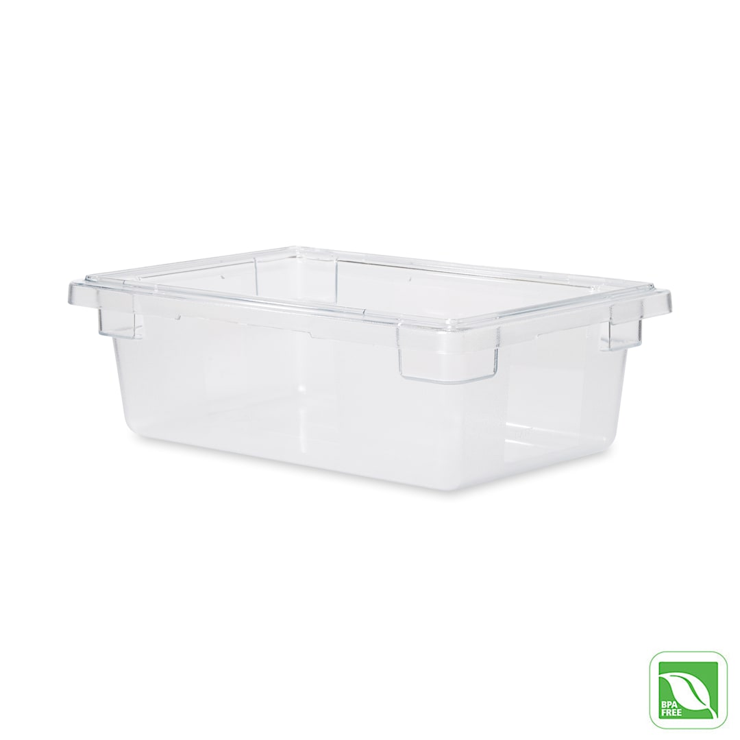 Rubbermaid FG330900CLR Clear 3.5 Gallon 18 x 12 x 6 Food / Tote Box