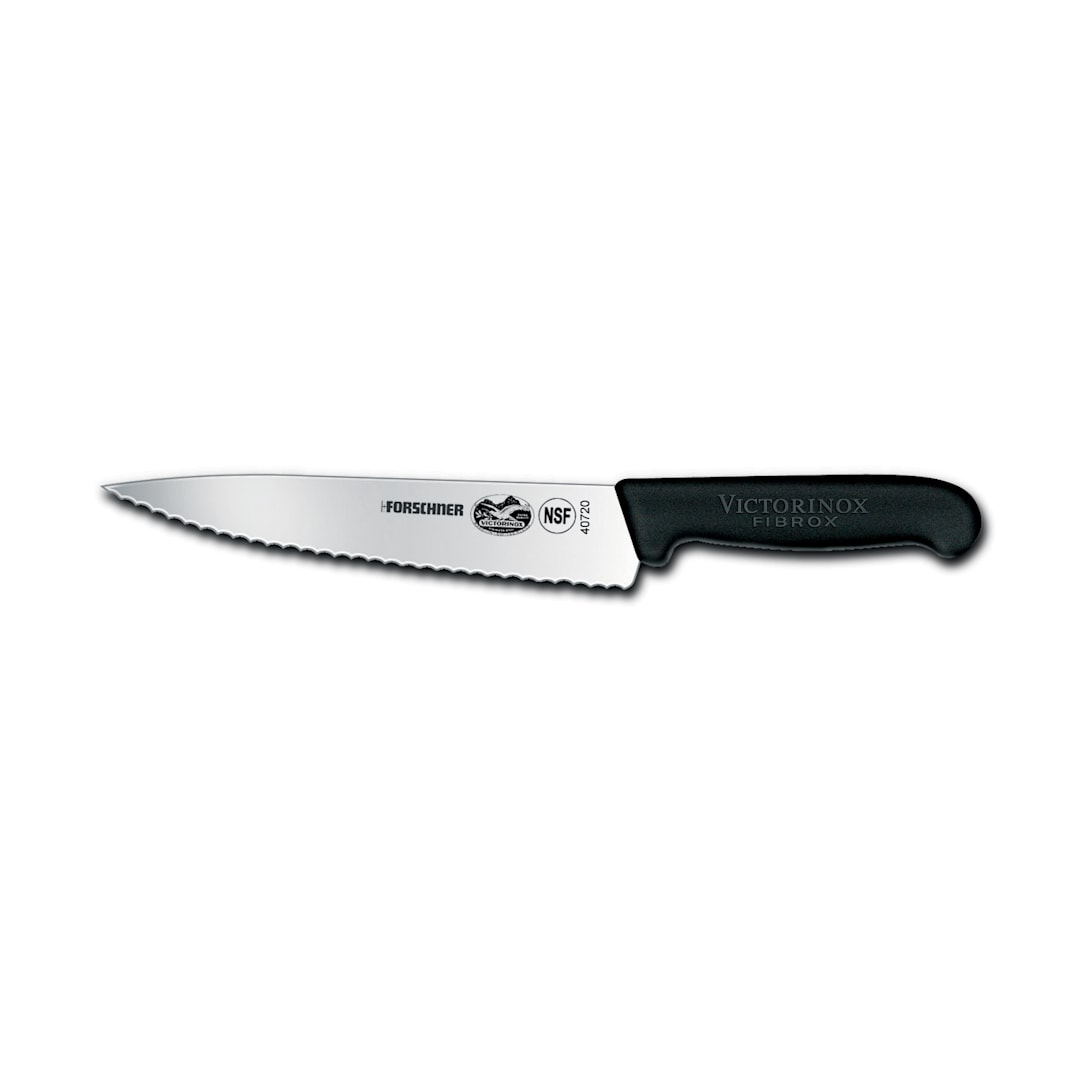 Victorinox 5.2033.19B Fibrox® Pro 7.5" Serrated Chef's Knife