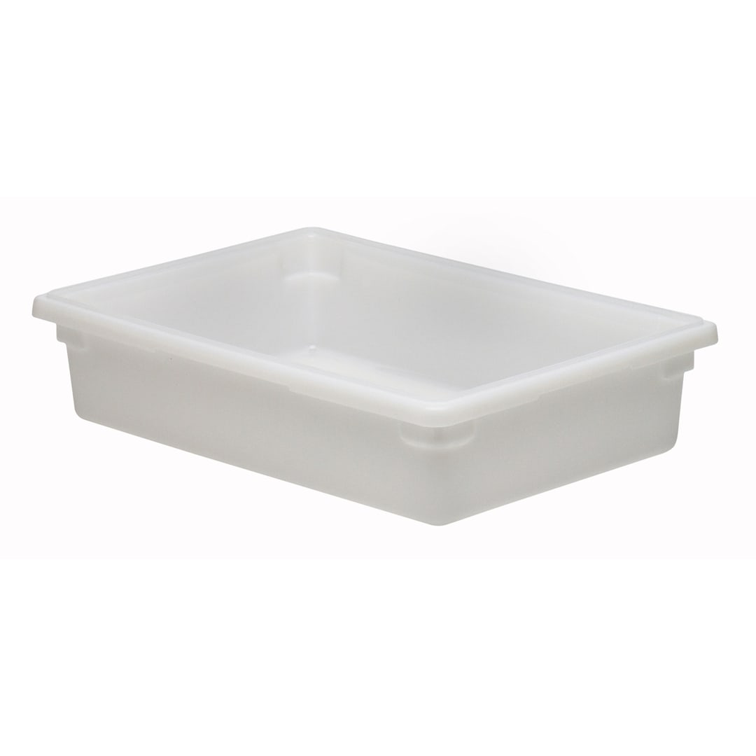 Cambro 18266P148 White 8.75 Gal. Poly 18" x 26" x 6" Food Storage Box