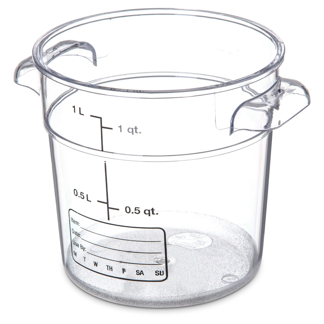 Carlisle 1076107 StorPlus 1 Qt. Clear Storage Container