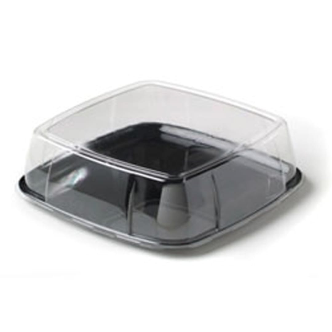 Sabert C9312 Moz.aik® 12" Black Platter With Lid