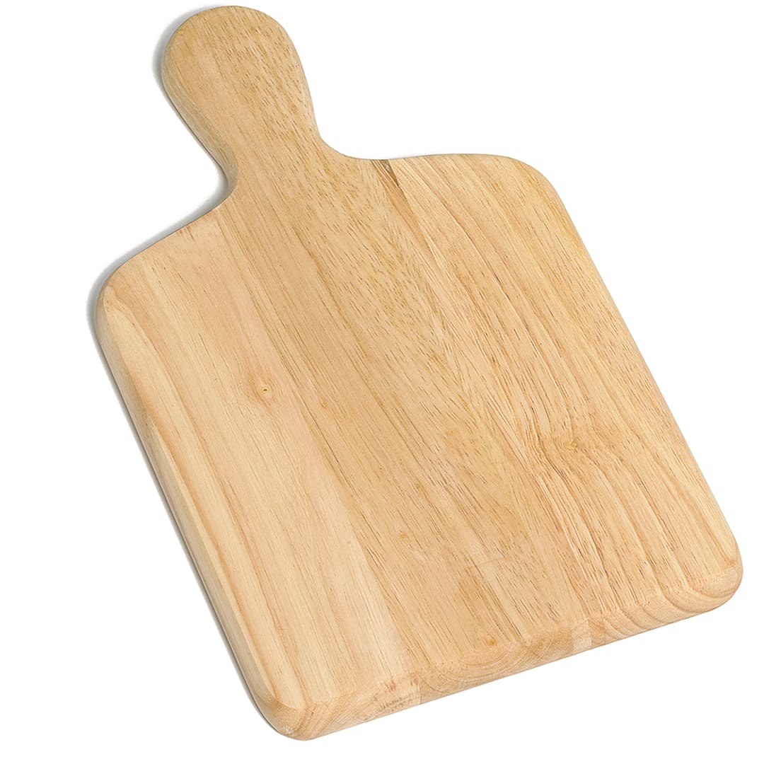 TableCraft 79 Natural 13" x 7-3/4" Wood Bread Cutting Board
