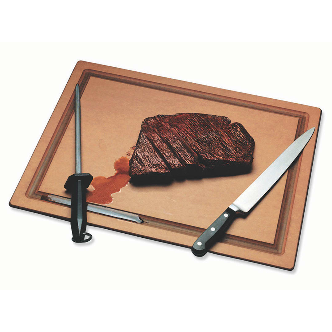 San Jamar TC152012GV Tuff-Cut 15 x 20" Cutting Board w/ Groove