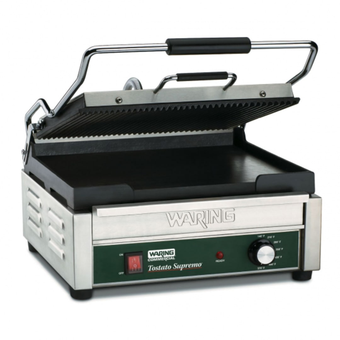 Waring® Commercial WDG250 120V Large Italian Style Panini Grill