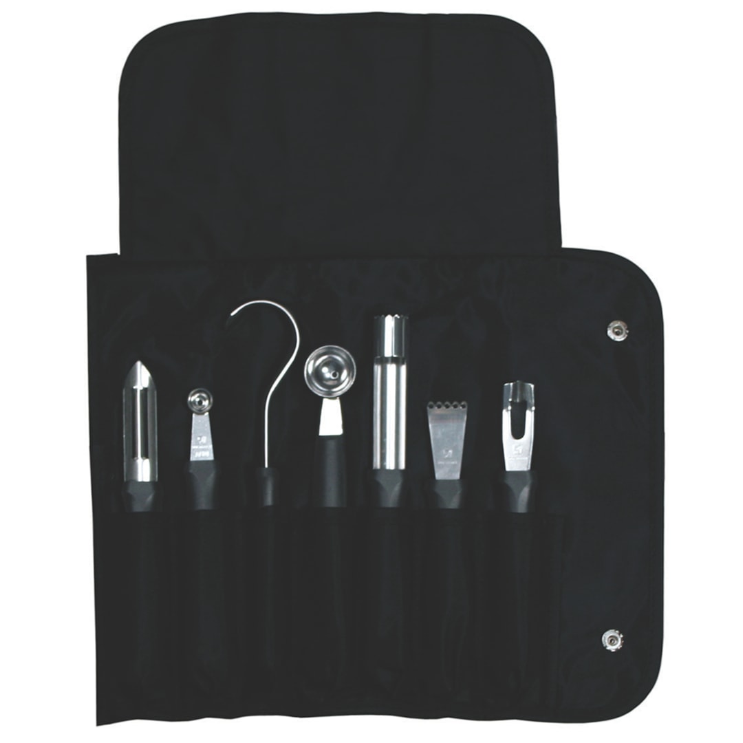 Dexter Russell CC77 7-Piece Garnishing Tool Set with Bag