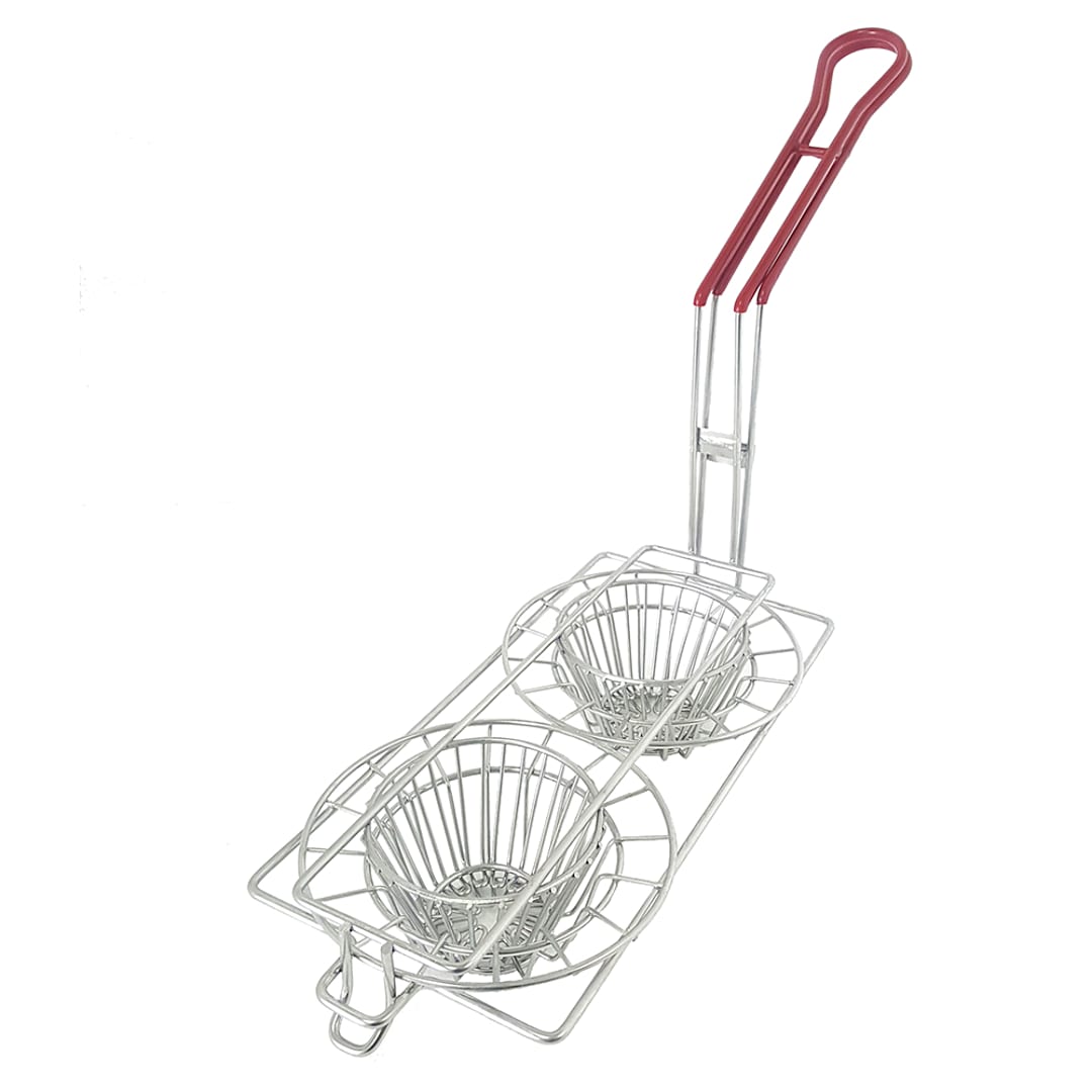 Pronto® PBPN0004 Large Taco Cup Fry Basket With 2 Cups