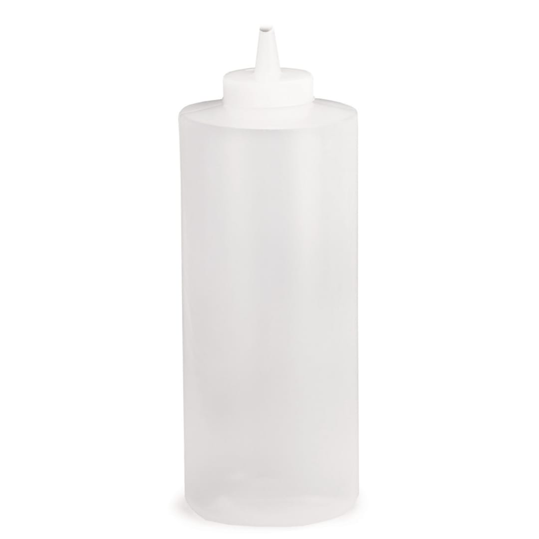 TableCraft 233C 32 Oz. Wide Cone Tip Natural Squeeze Dispenser