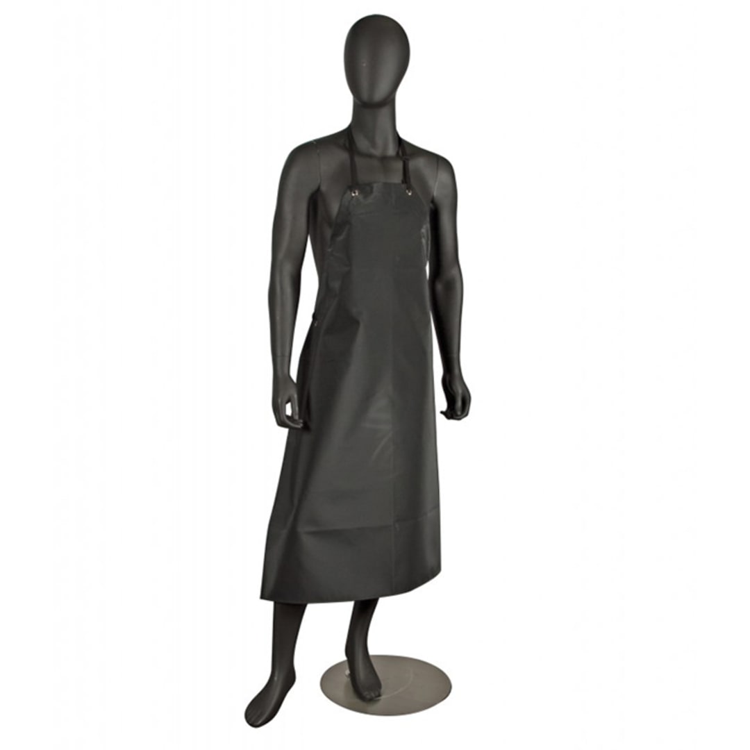 San Jamar® 615NBA-BK Neo-Flex™ Black Bib Apron
