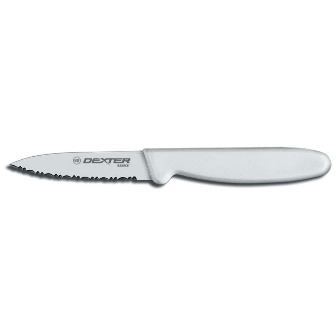 Dexter Russell P94846 Basics Scalloped 3-1/8" Tapered Paring Knife