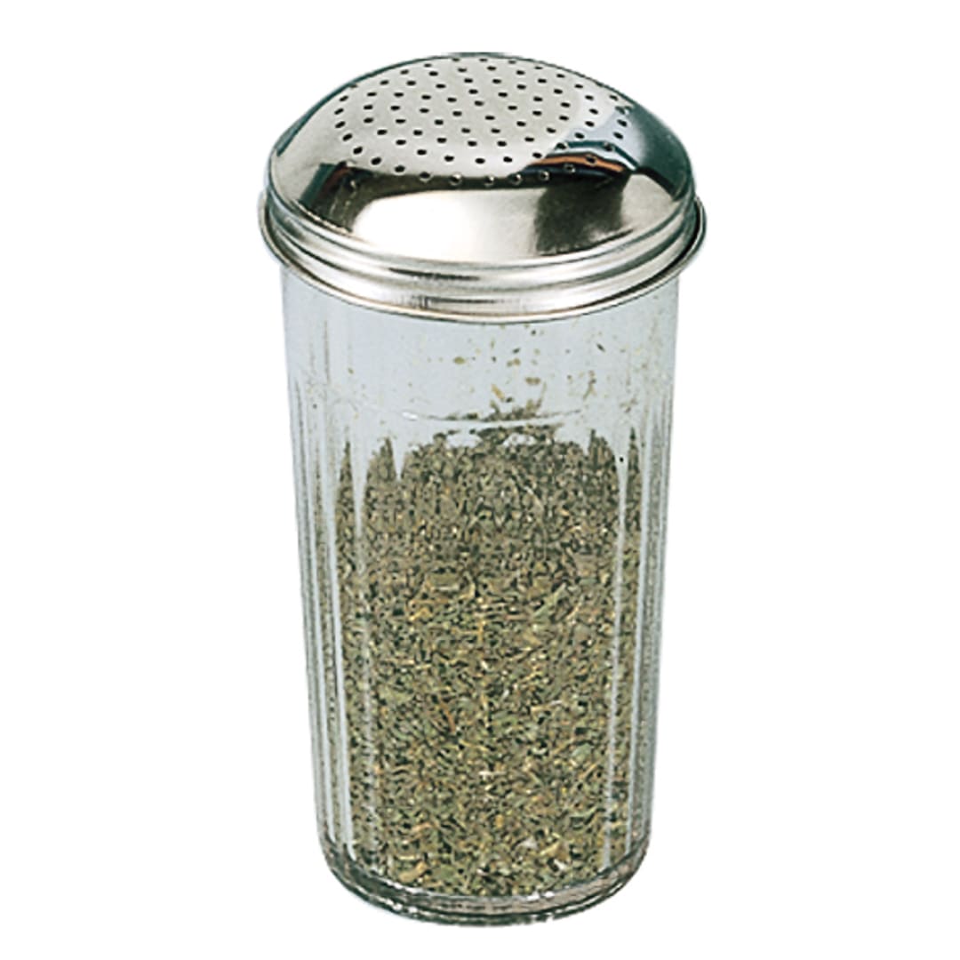 American Metalcraft 3318 SAN Plastic 12 Oz Dredge Shaker w/ S/S Top