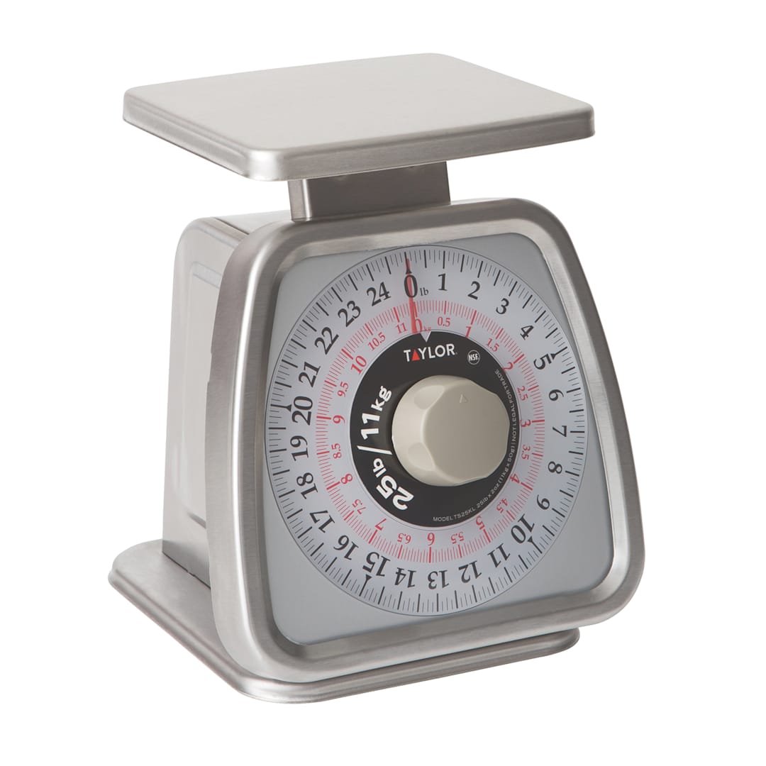 Taylor® Precision TS25KL S/S 25 Lb. Rotating Dial Portion Scale