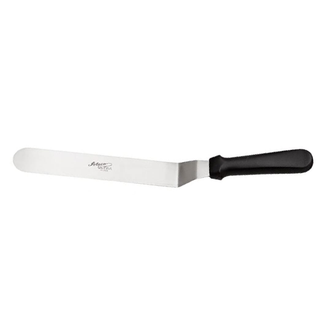 Ateco 1309 Offset S/S Ultra Spatula with Black Plastic Handle