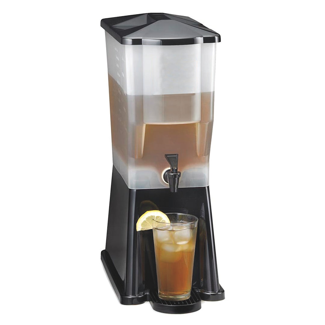 TableCraft 353DP 3 Gallon Single Black Slimline Beverage Dispenser