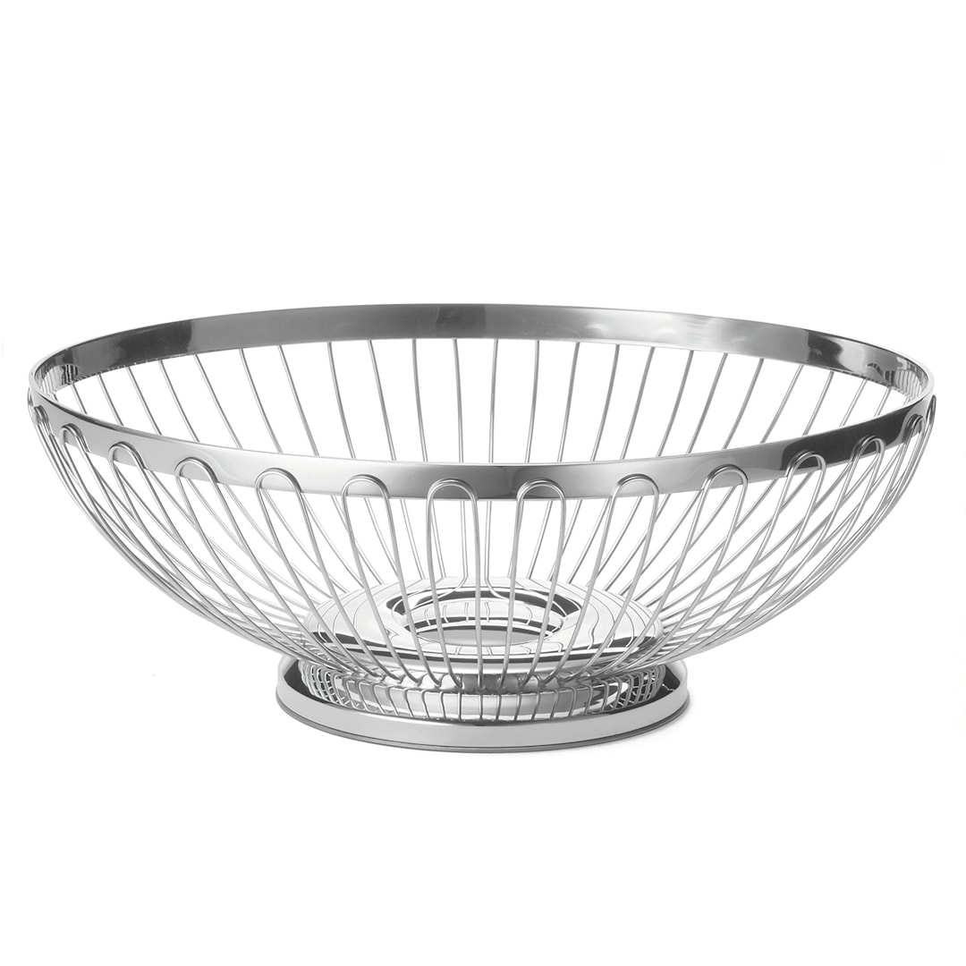 TableCraft 6174 Regent S/S 9-5/8" x 7-1/4" Oval Basket