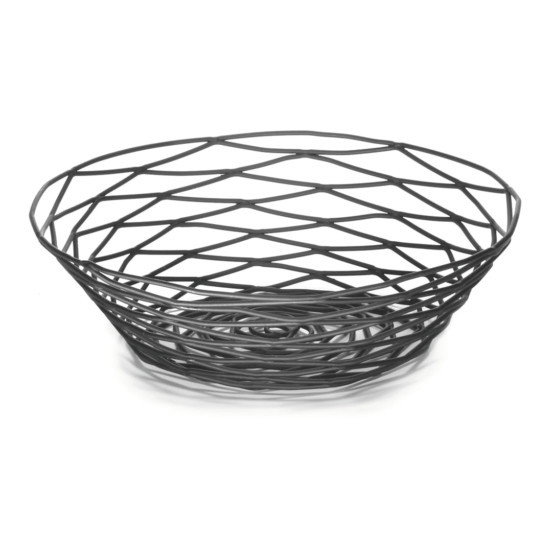 TableCraft® BK17508 Artisan Collection Black 8" Metal Basket