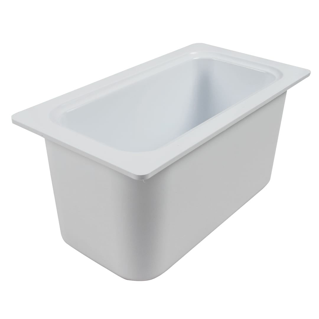 San Jamar® CI7003WH Chill-It® 1/3-Size White Food Pan