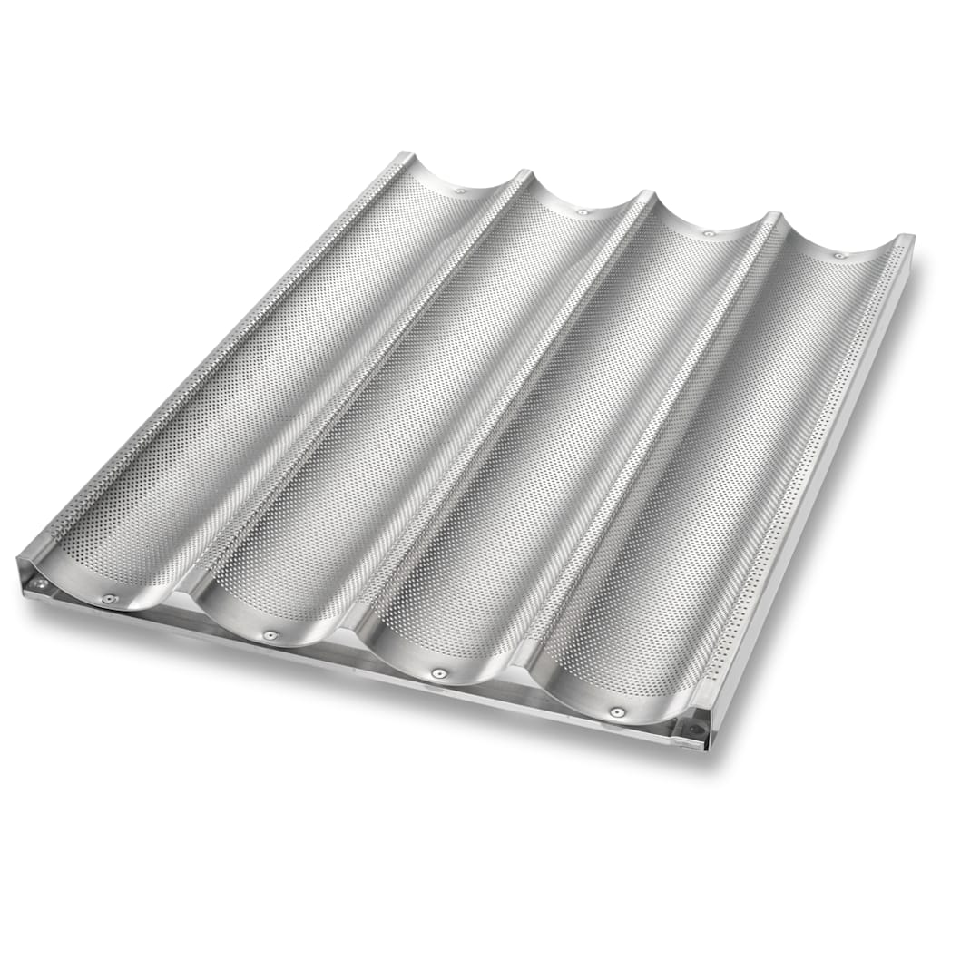 Chicago Metallic 49034 Uni-Lock 4-Cavity Baguette / French Bread Pan