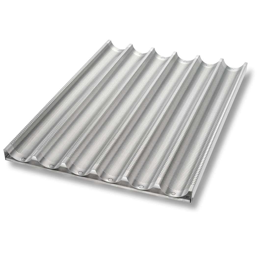 Chicago Metallic 49036 Uni-Lock 6-Cavity Baguette / French Bread Pan