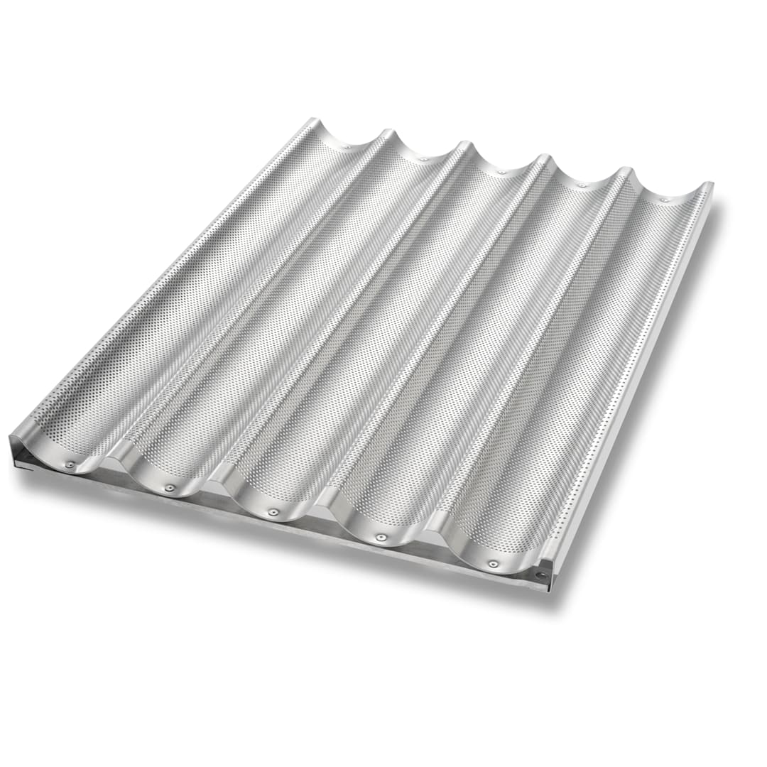 Chicago Metallic 49035 Uni-Lock 5-Cavity Baguette / French Bread Pan
