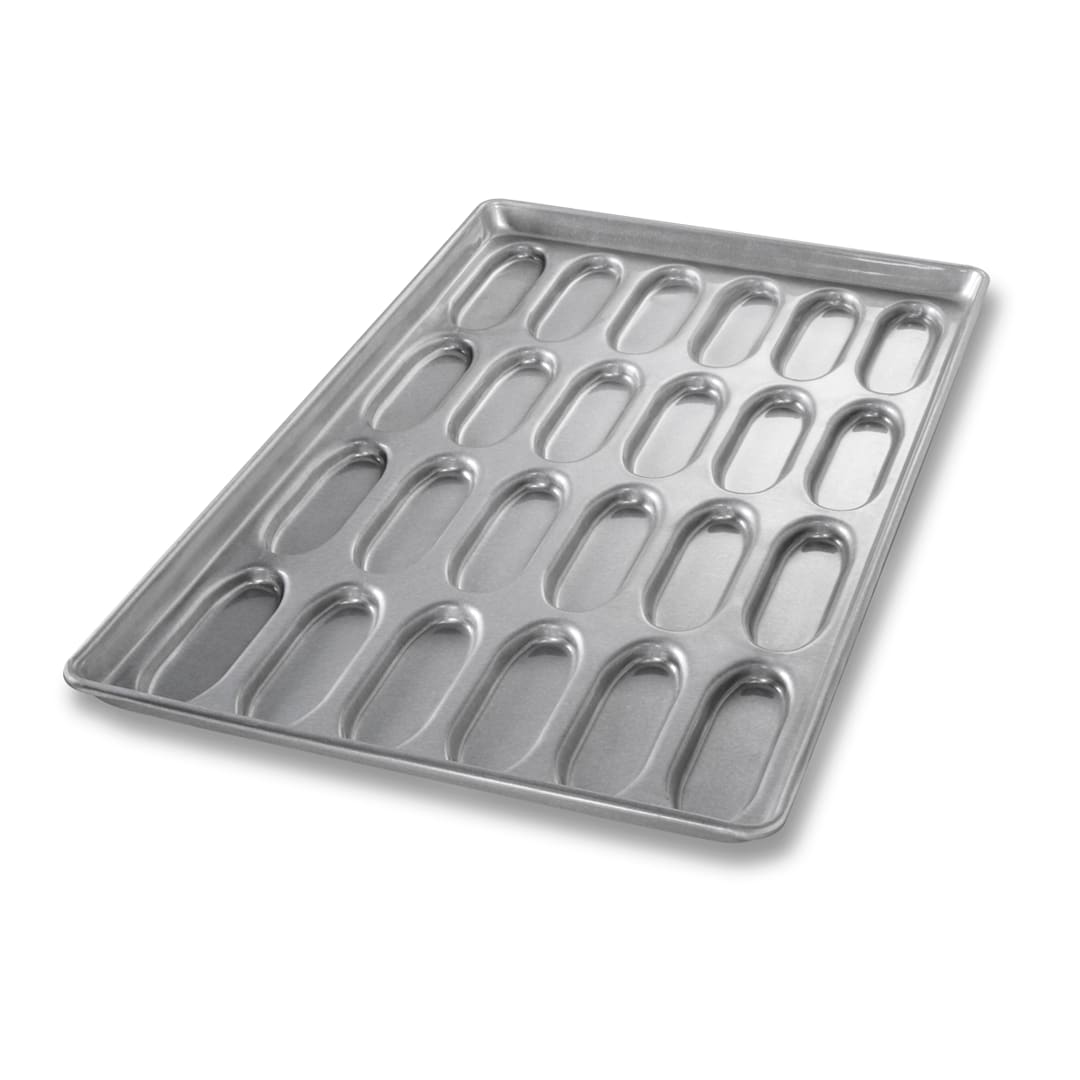 Chicago Metallic 42415 Glazed 24-Cavity Hot Dog Bun Pan