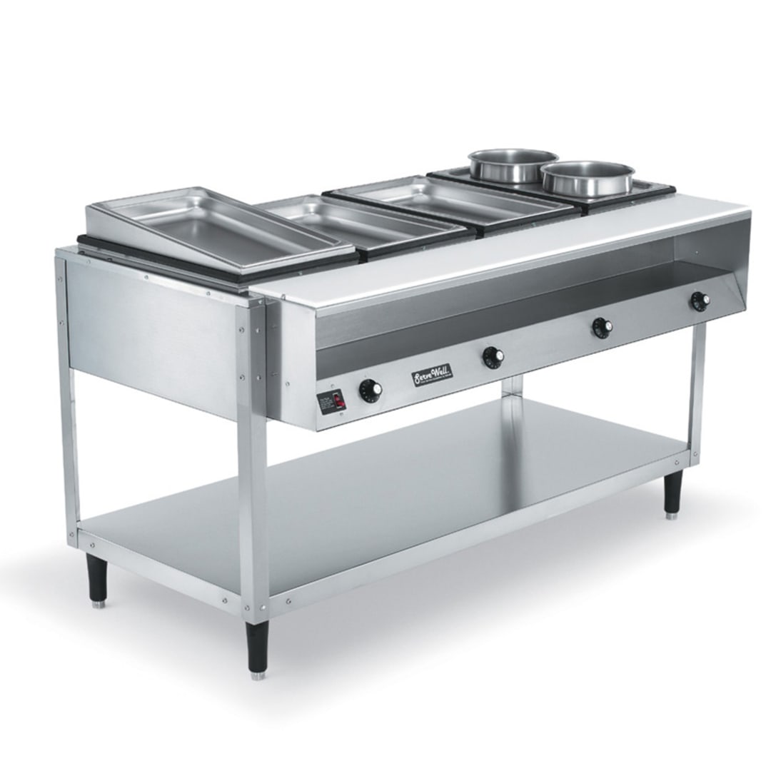 Vollrath 38004 ServeWell® 4-Well S/S 61 x 32 x 34 Hot Food Table