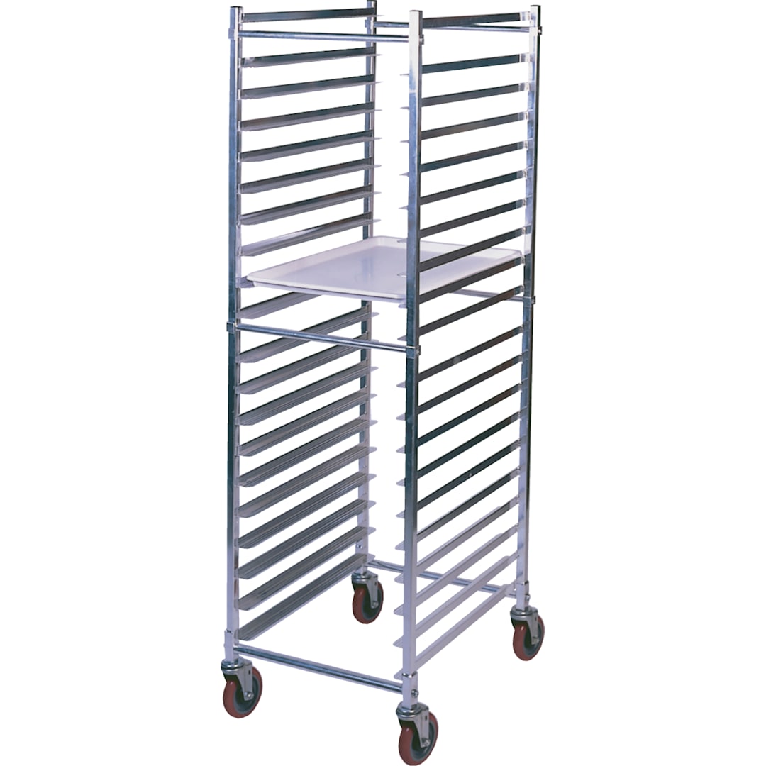 Win-Holt® ADE1820B/KDA Aluminum End-Loading 20-Pan Bun Rack