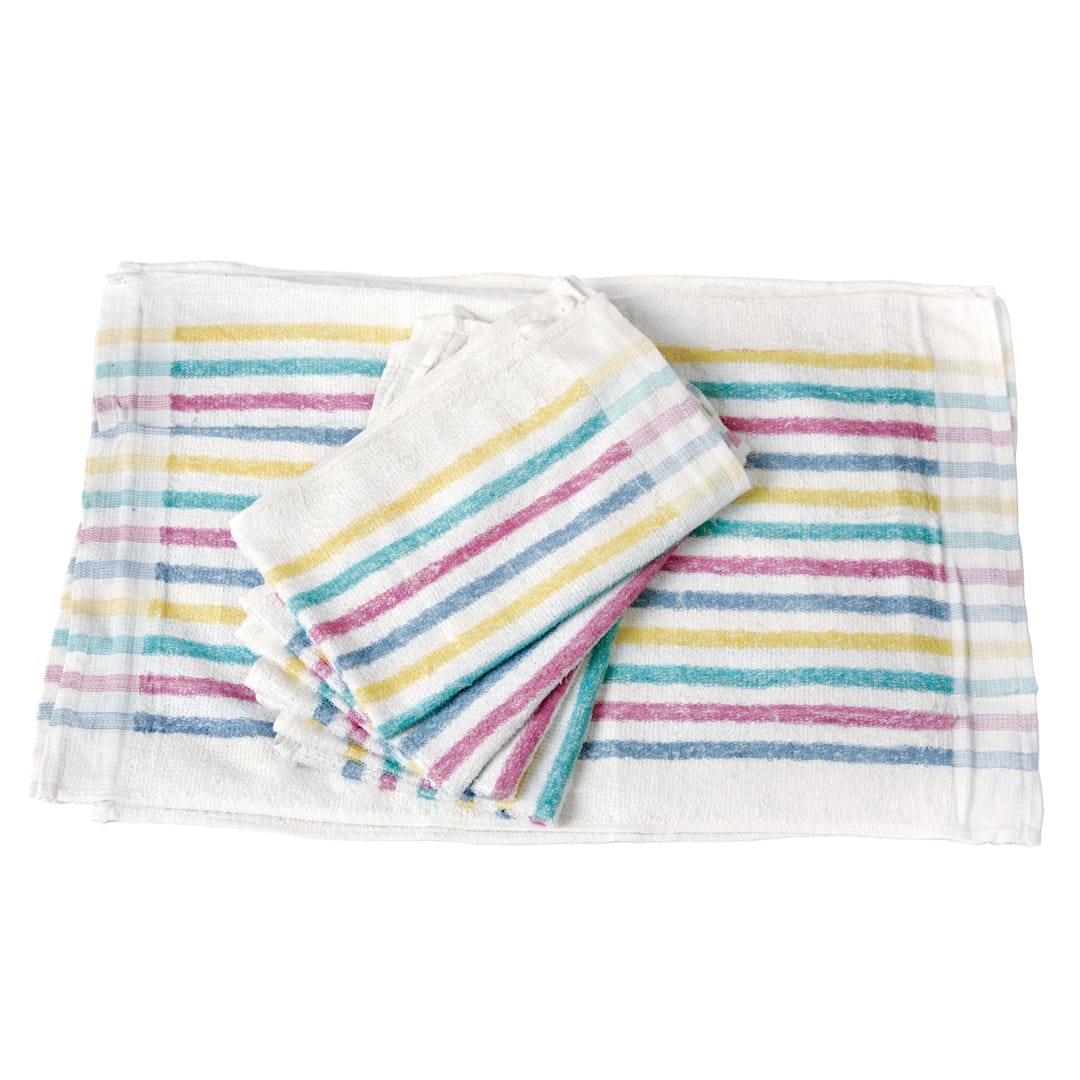Chef Revival® 705MSK Multi-Stripe Terry Cloth Towel - Dozen