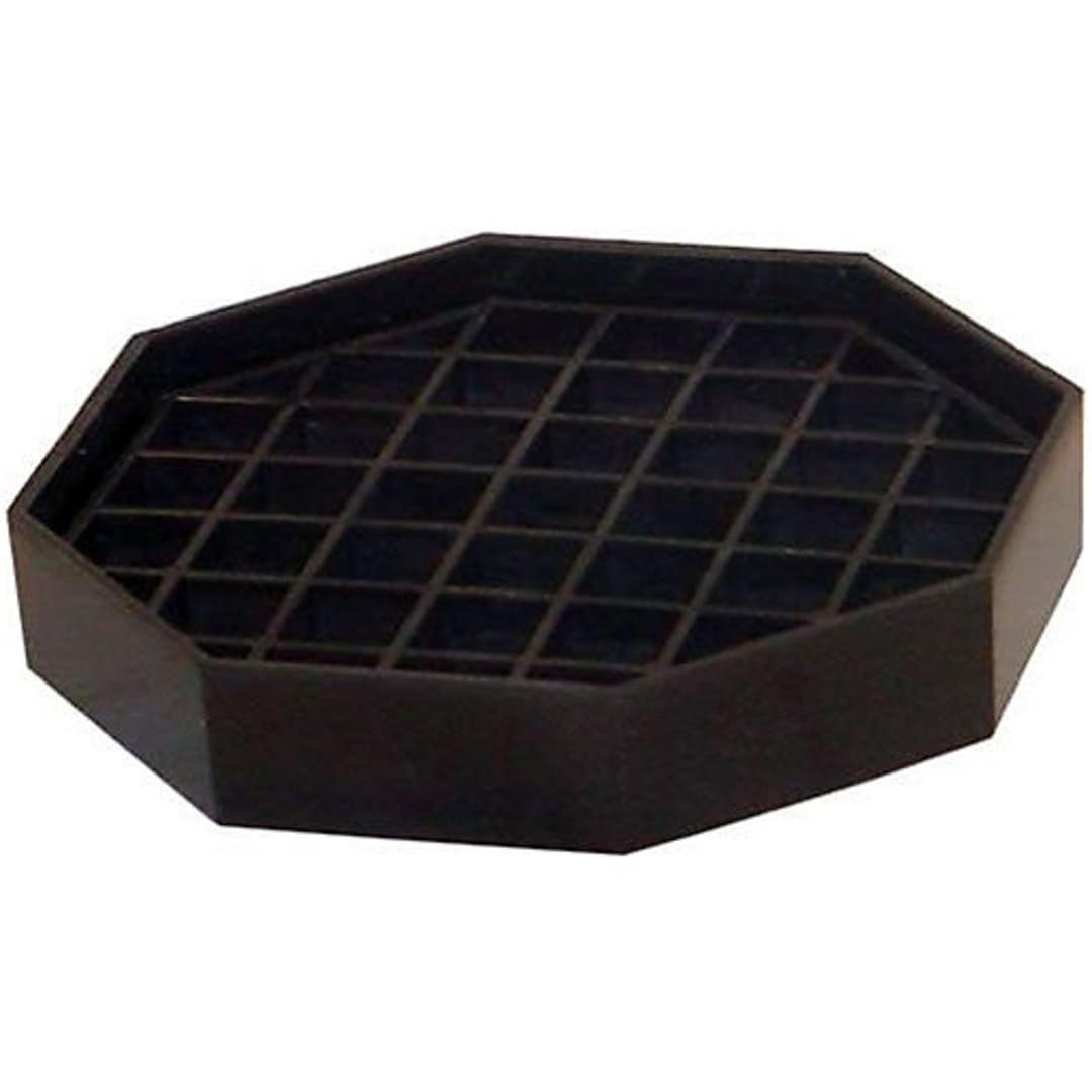 Bar Maid® CR-1440 Trivet Style Black Octagon 6" Drip Catcher