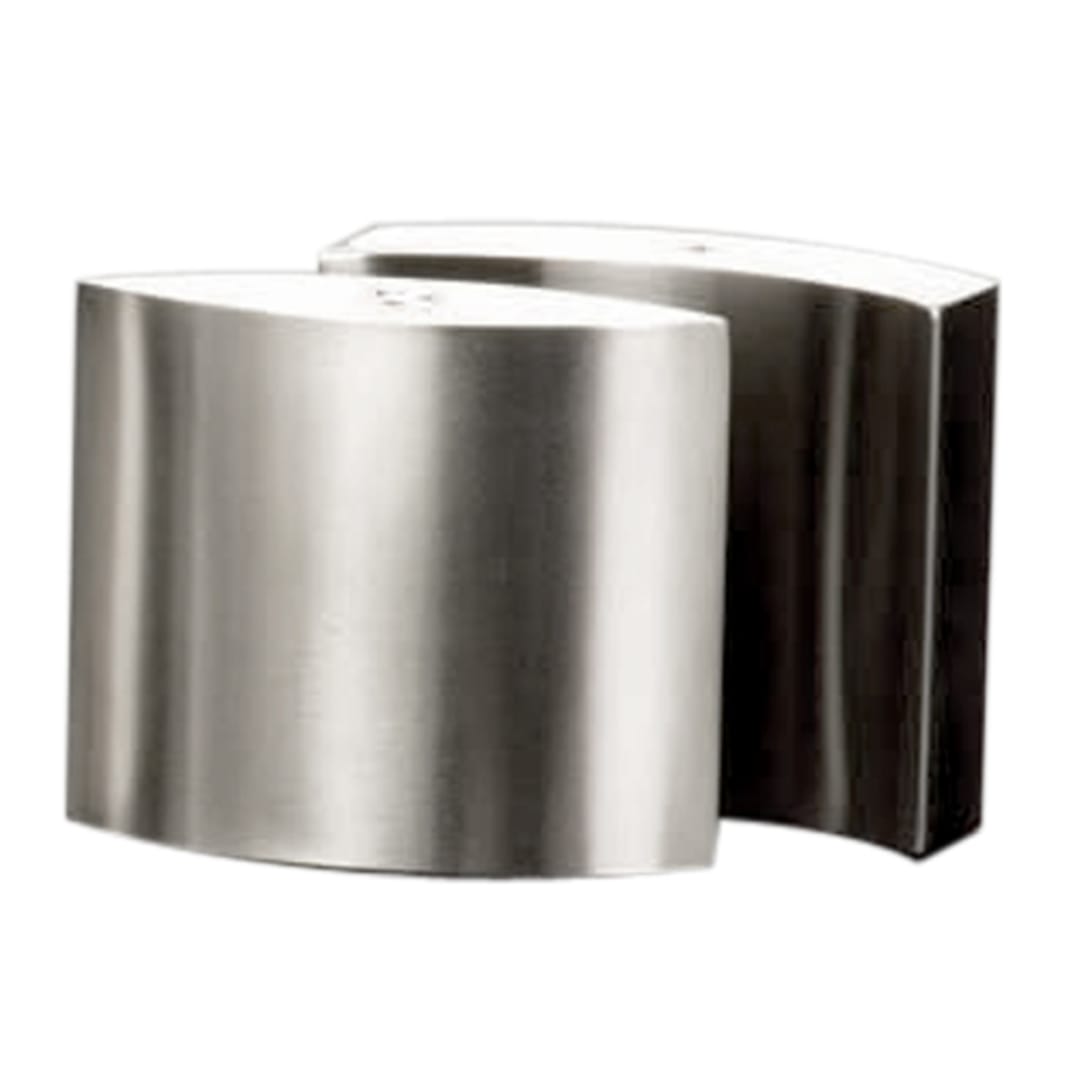 American Metalcraft SPDX11 Oval S/S Salt And Pepper Shaker Set w/ Base