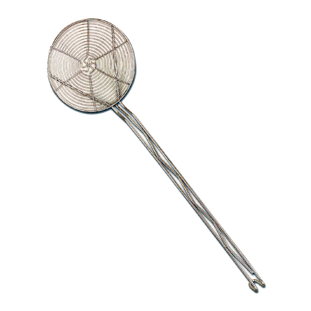 Browne Foodservice 1307 Nickel Plated Wire 7" Spiral Skimmer