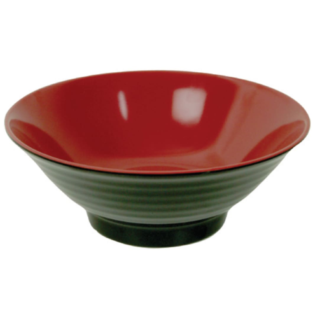 Thunder Group 5185JBR Two Tone 42 Oz. Melamine Noodle Bowl - Dozen