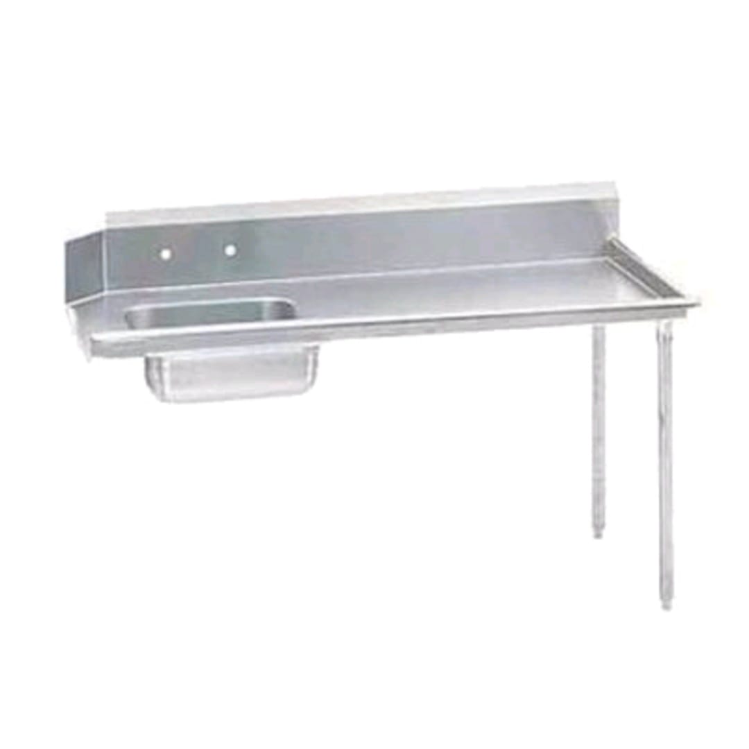 Standard Series 9ft. Right Side Straight-Soil Dish Table, DTS-S70-108R