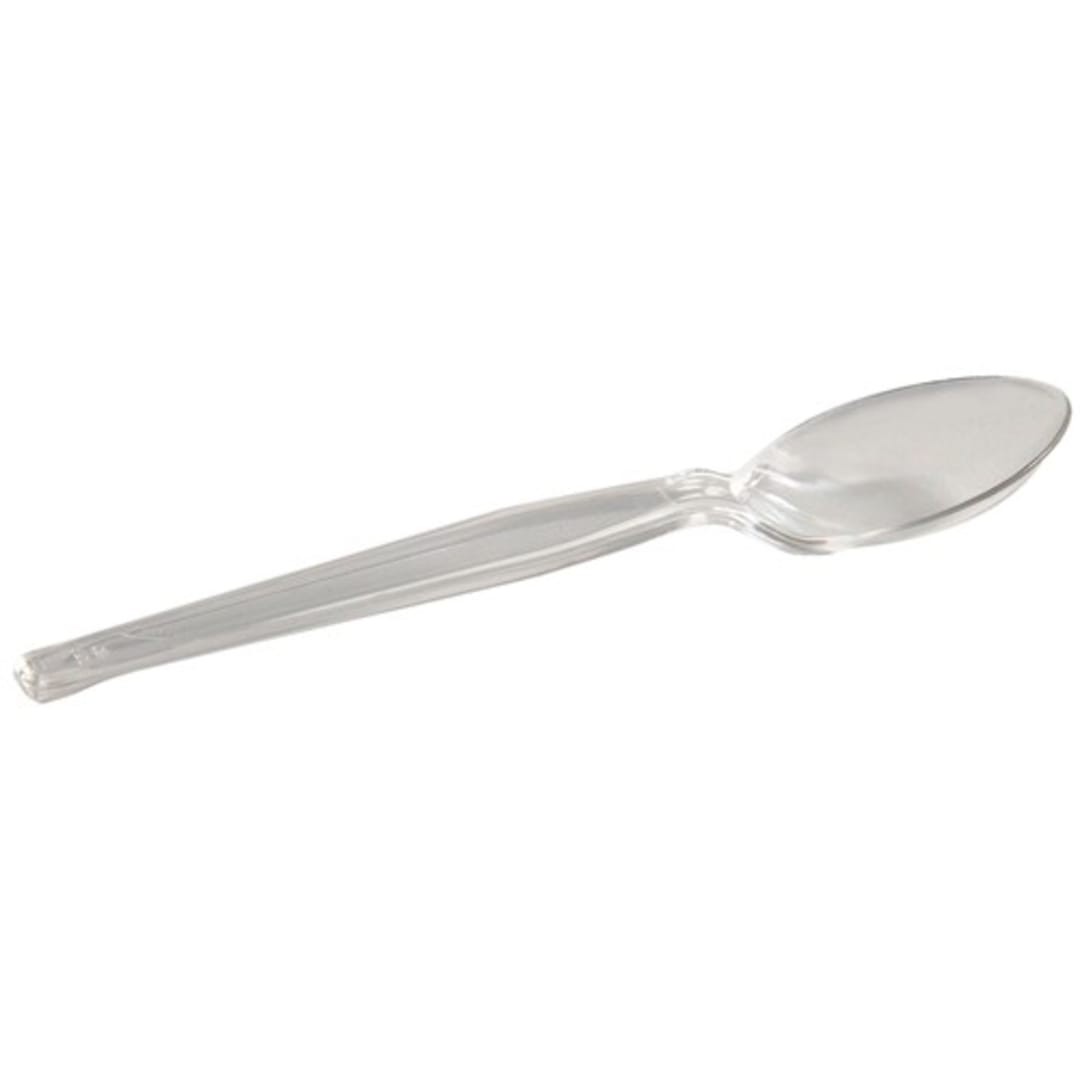 Dixie TH017 Heavy-Duty Clear Plastic Teaspoon - 1000 / CS