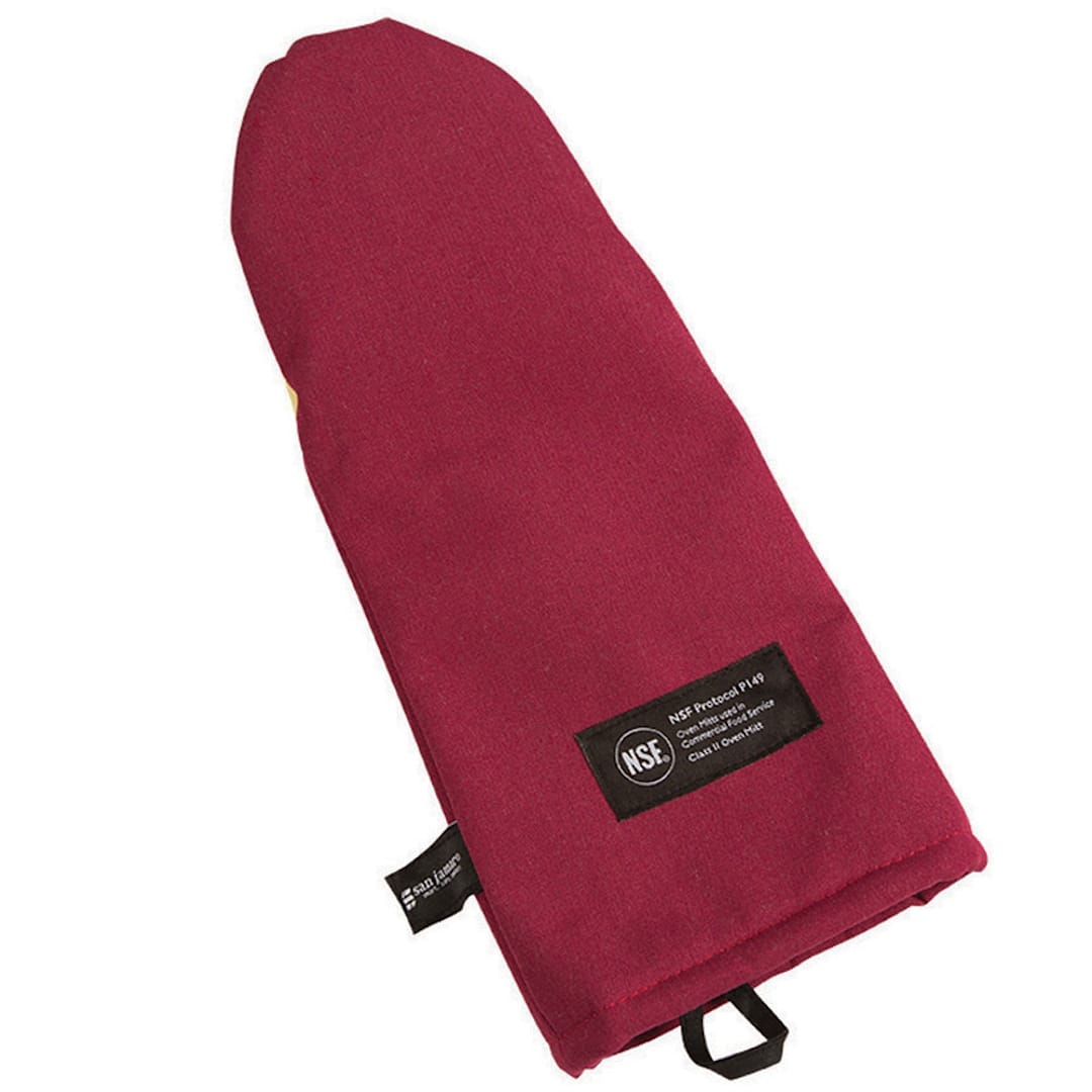 San Jamar KT0115K Cool Touch Flame 15" Puppet Style Oven Mitt