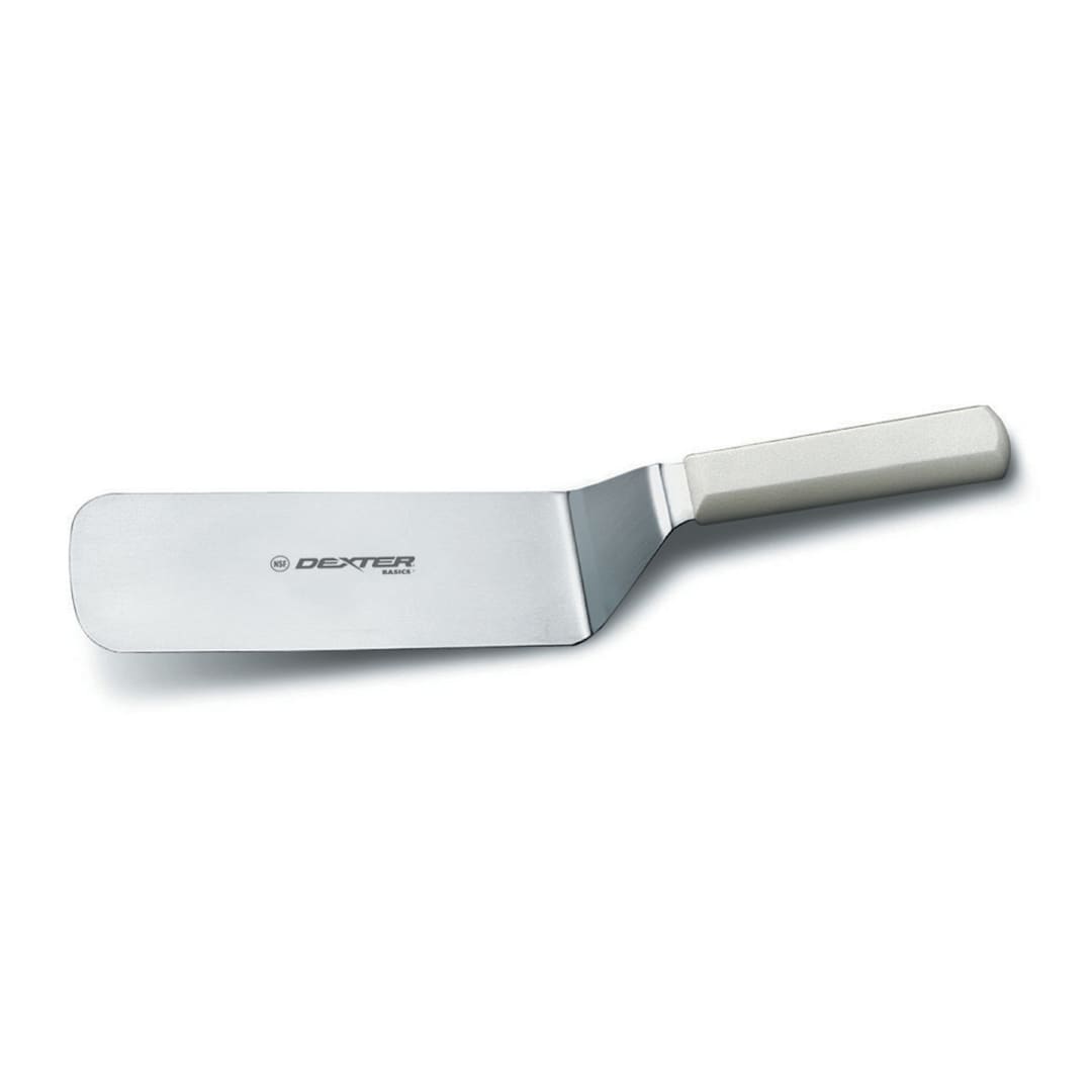 Dexter Russell P94856 Basics® White Handle 8 x 3" Cake Turner