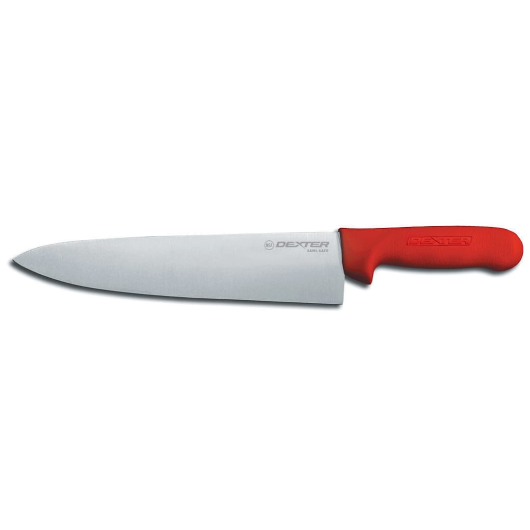 Dexter Russell S145-8R-PCP Sani-Safe Red Handle 8" Cook's Knife