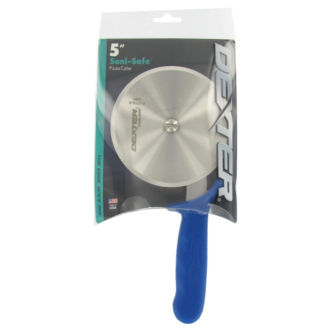 Dexter Russell P177A-5PCP-B Sani-Safe Blue Handle 5" Pizza Cutter