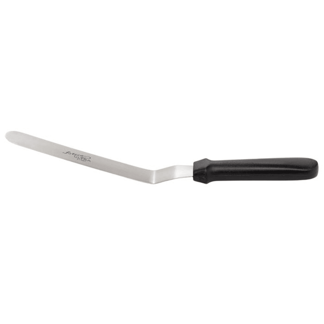 Ateco 1307 Straight S/S Ultra Spatula with Black Plastic Handle