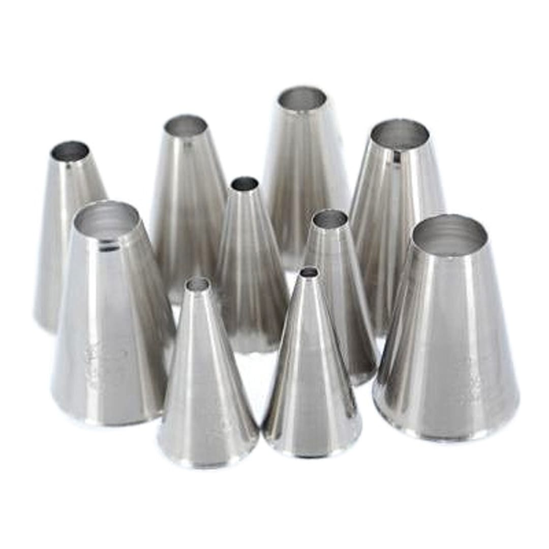 Ateco 810 Plain 10-Piece Decorating Pastry Tube Set