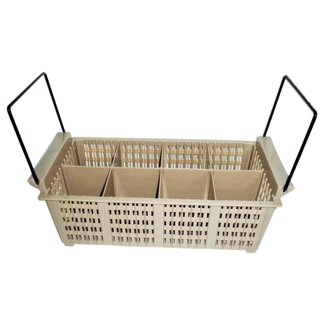 Traex® 1372 Beige Flatware Basket with Handles