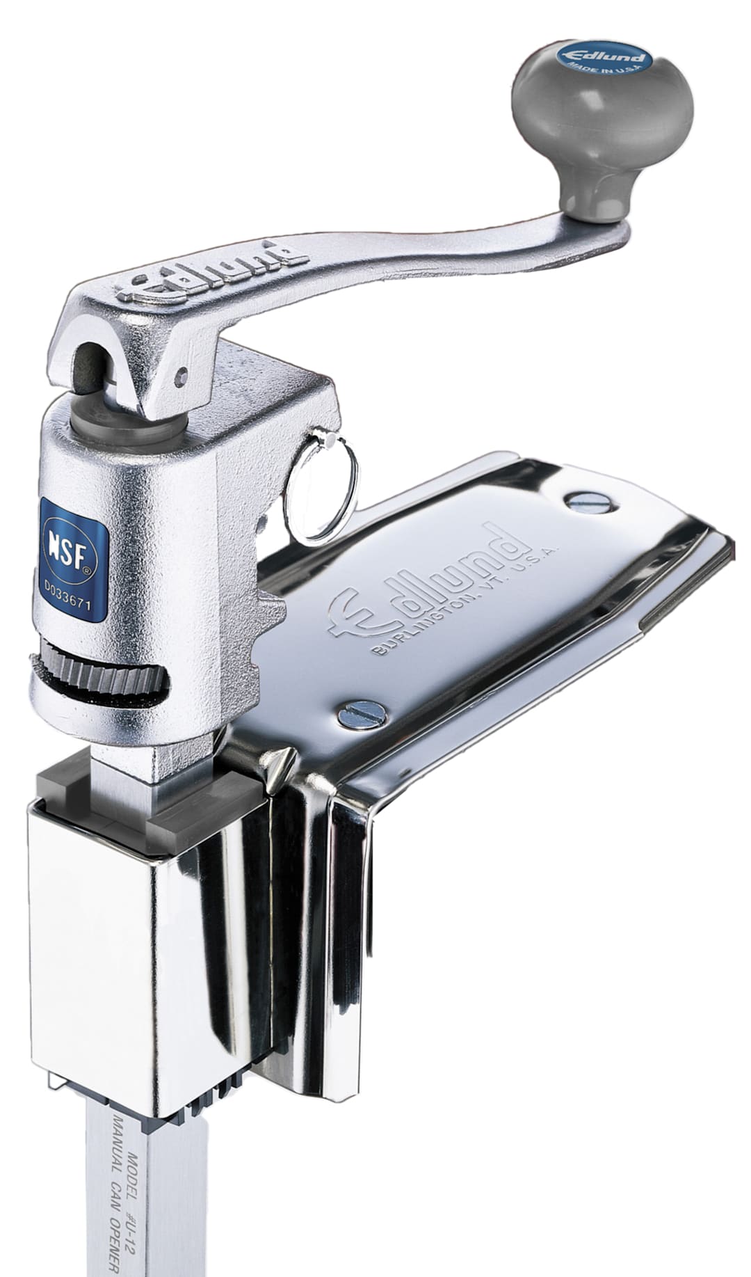 Edlund U-12S Quick Change NSF Certified Manual Can Opener w/ S/S Base