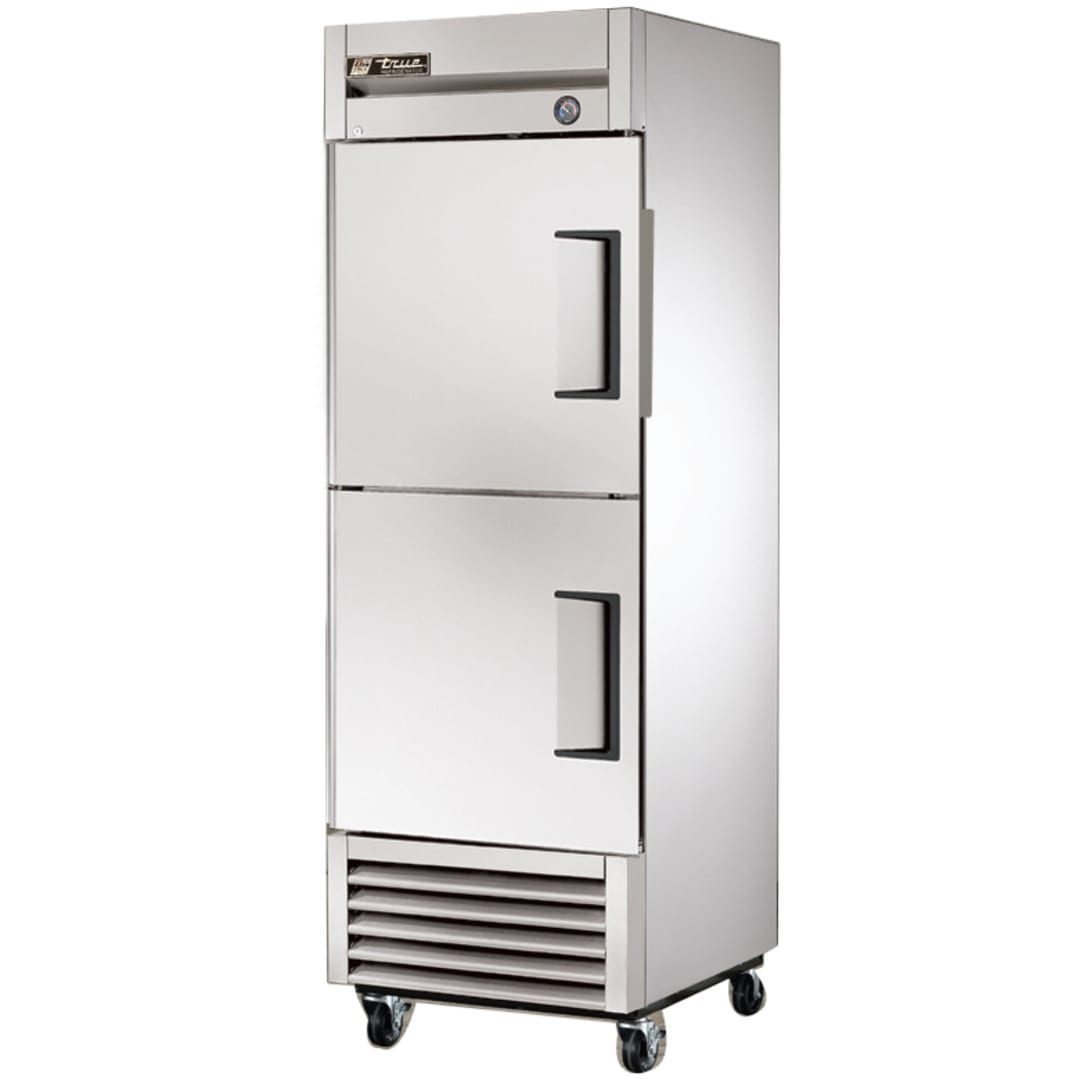 True® T-23-2-HC LEFT HINGE S/S 23 Cu Ft Reach-In Refrigerator