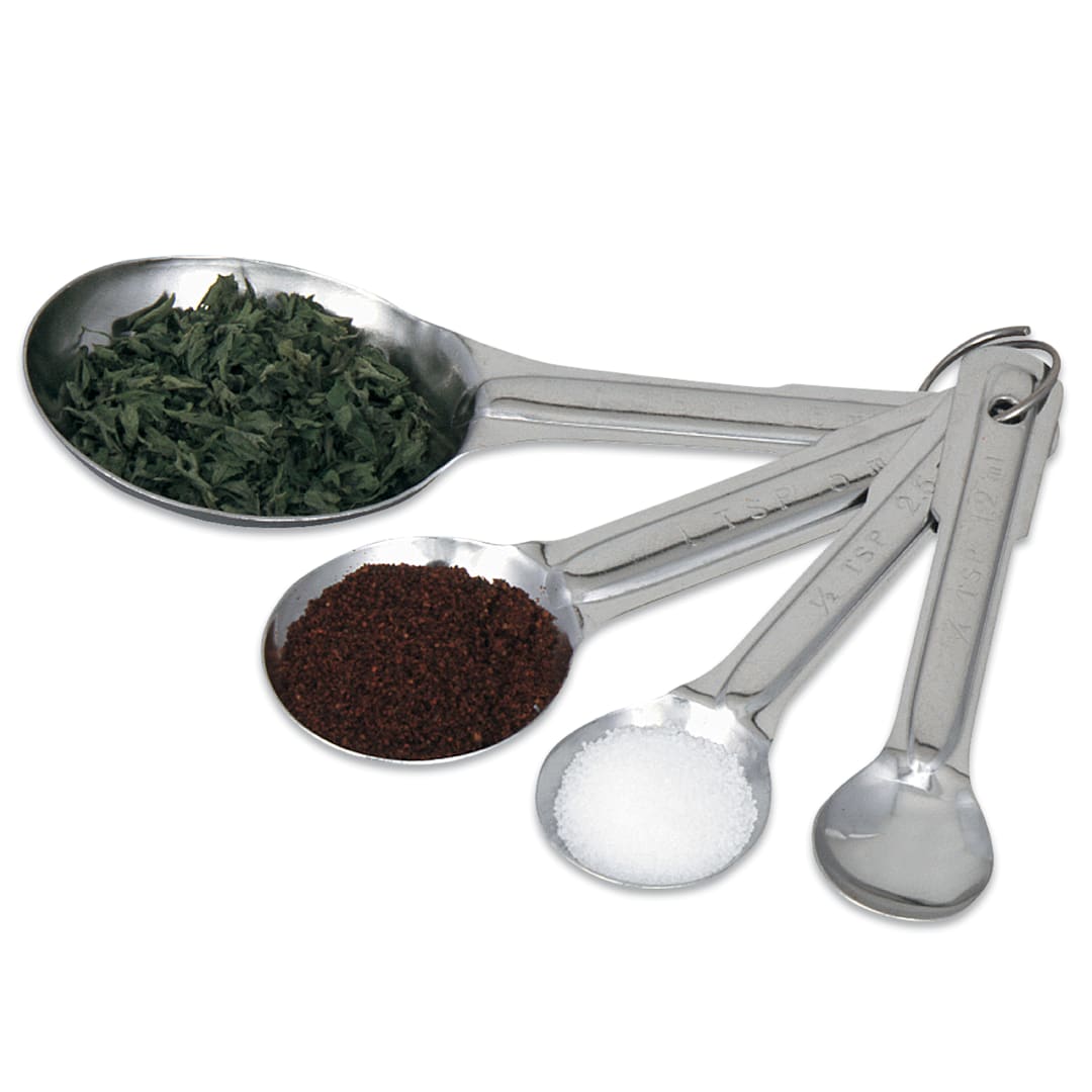 Browne Foodservice 746108 4-Piece S/S Measuring Spoon Set