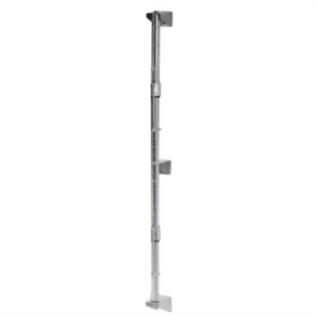 Darling Foodservice 33" Chromate Wall Mount Post Set